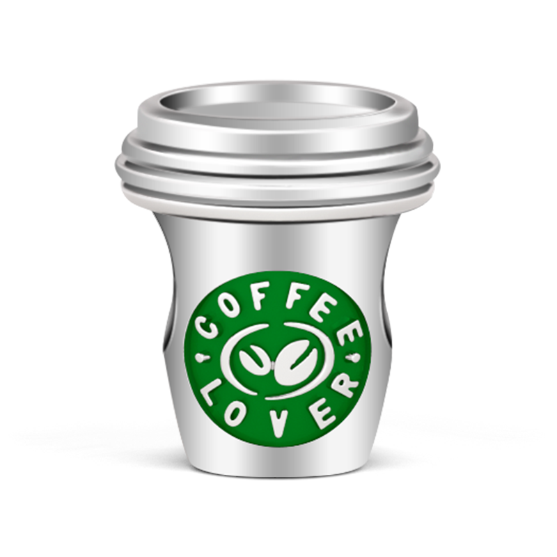 Sterling Silver Starbucks Cup Charm jewelry for Coffee Lovers