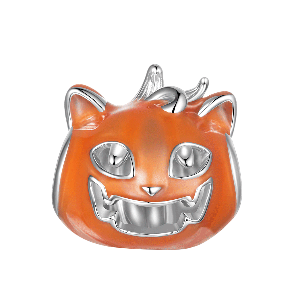 Pumpkin Cat Charm