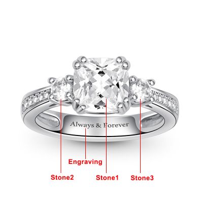 Customized Ring With Cz
