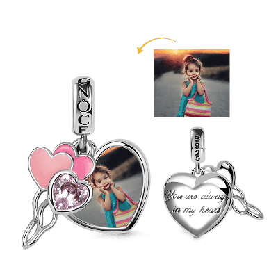 Heart Personalized Photo Charm