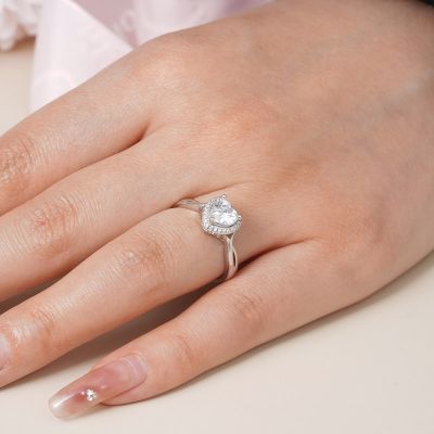 Twisted Heart Promise Ring