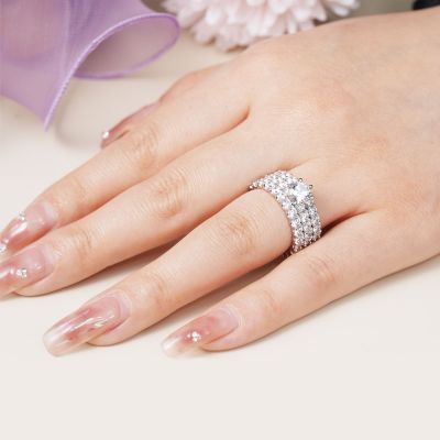 Round Cut Stackable Ring