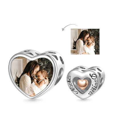 Mother & Daughter Photo Charm