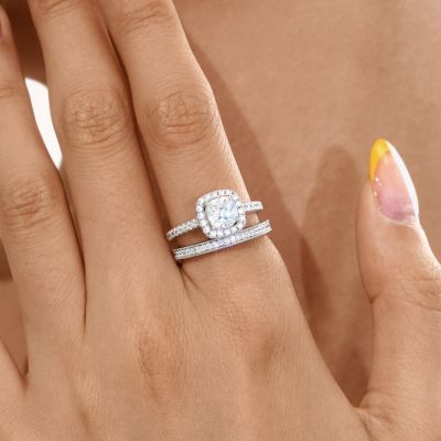 Square Cut Stackable Ring