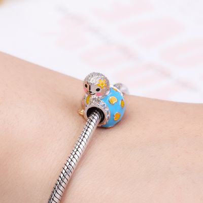 Sloths with Yellow Flower Charm
