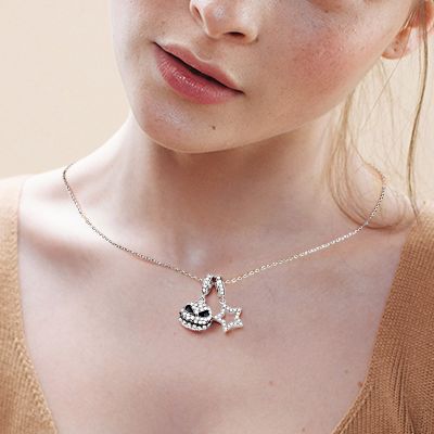 Star & Jack Skull Necklace