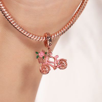 Bicycle with Flower Charm