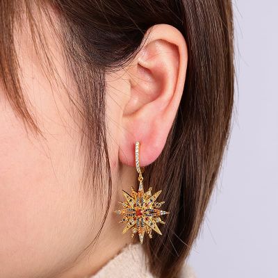 Eight-Point Star Earring