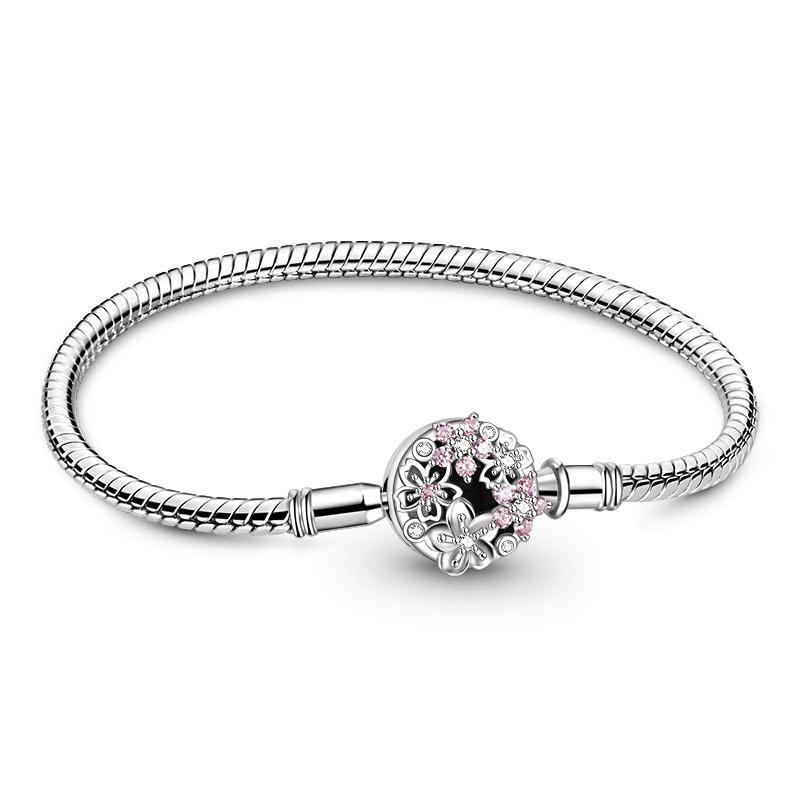 Pandora bracelet flower clasp on sale