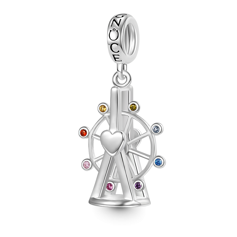 Gnoce Best Moment Ferris Wheel Pendant Dangle Cham