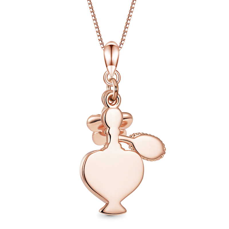 Perfume Heart Bottle Necklace
