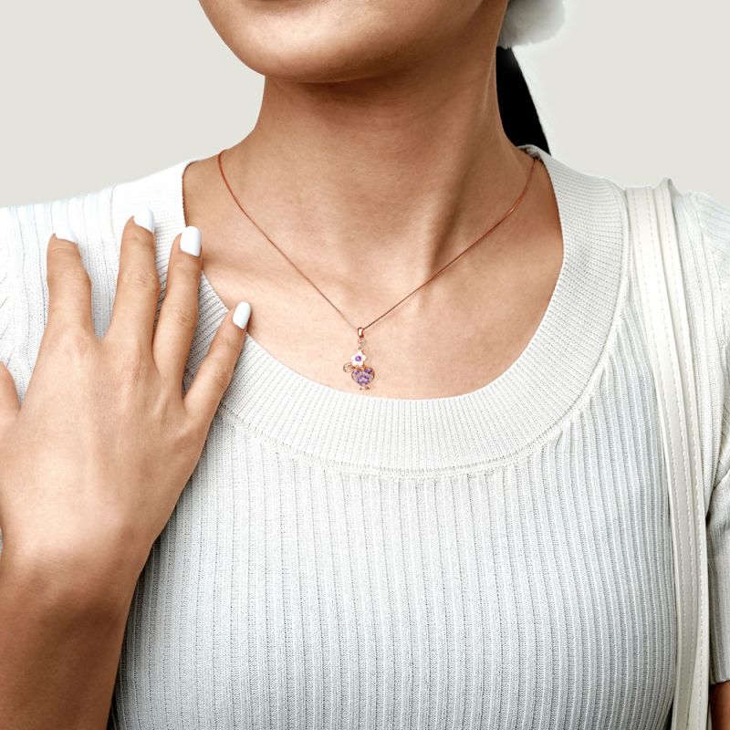 Perfume Heart Bottle Necklace