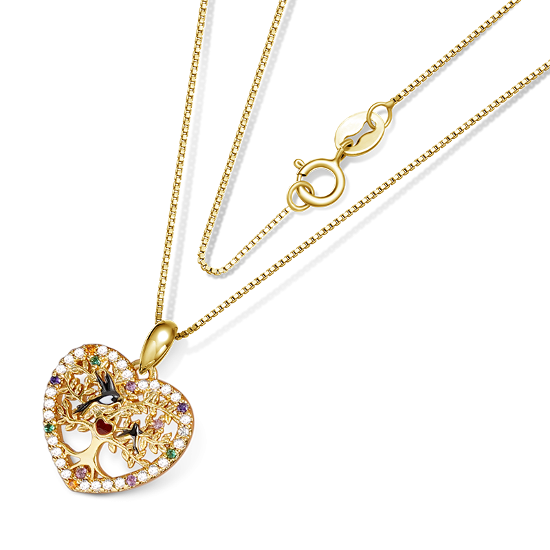 Tree of Life Heart Necklace