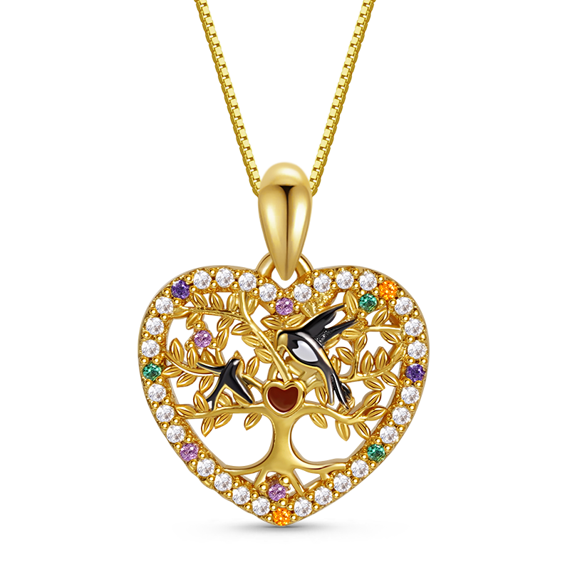 Tree of Life Heart Necklace