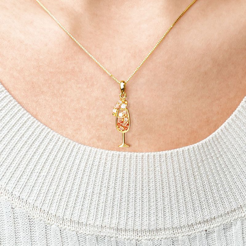 Champagne Cocktail Necklace