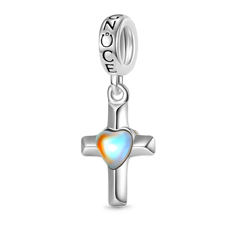 Moonstone Cross Pendant