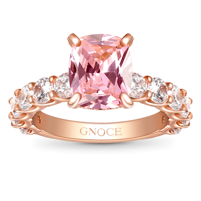 Radiant-cut Promise Ring