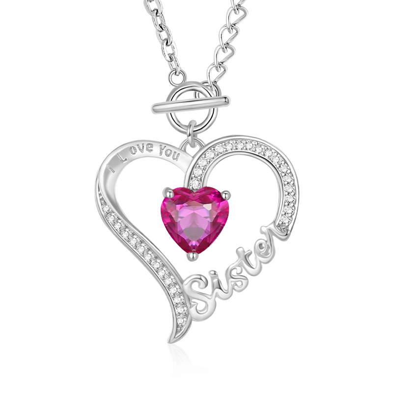 Sister Birthstone Necklace