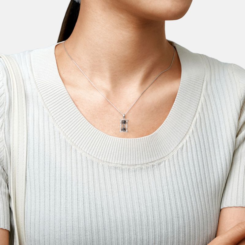 Skull Hourglass Necklace