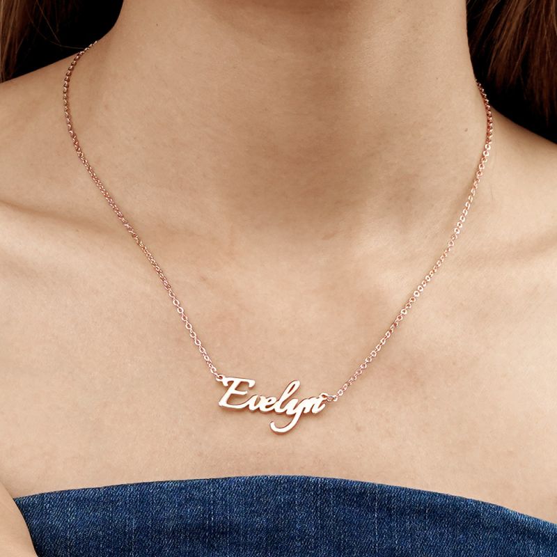 Rose Gold Name Necklace