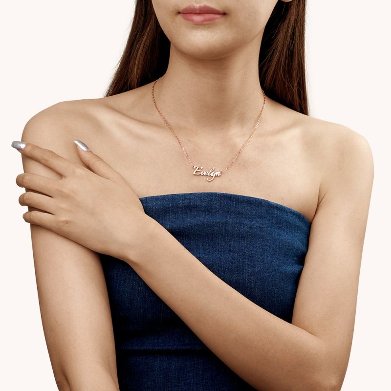 Rose Gold Name Necklace