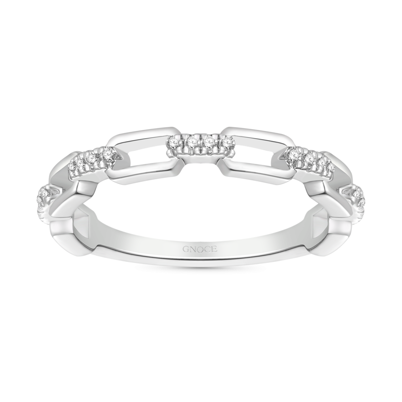 Silver Open Link Ring