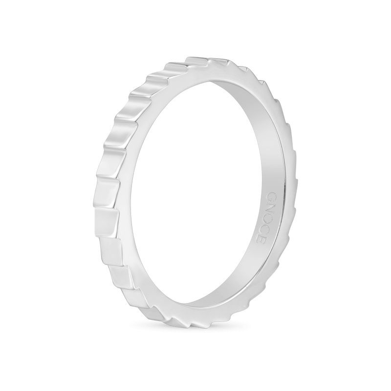 Vertical Stripe Band Ring