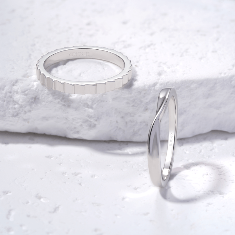 Vertical Stripe Band Ring
