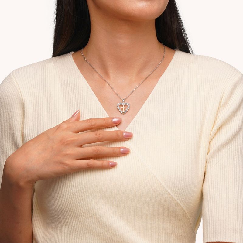 Cross Heart Necklace