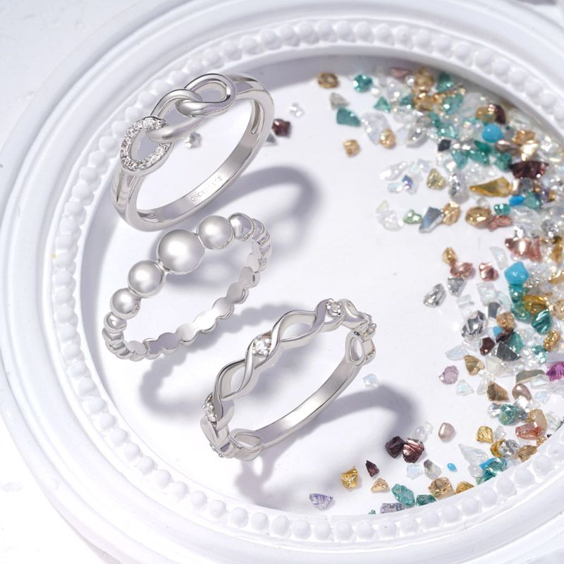 Three Open Circle Ring