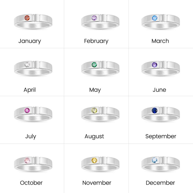 Single Birthstone Ring