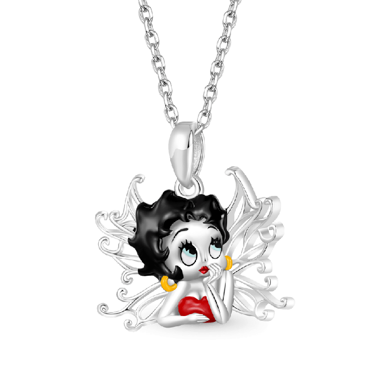 Betty Boop Wings Necklace