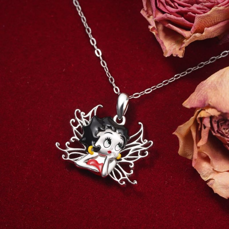 Betty Boop Wings Necklace