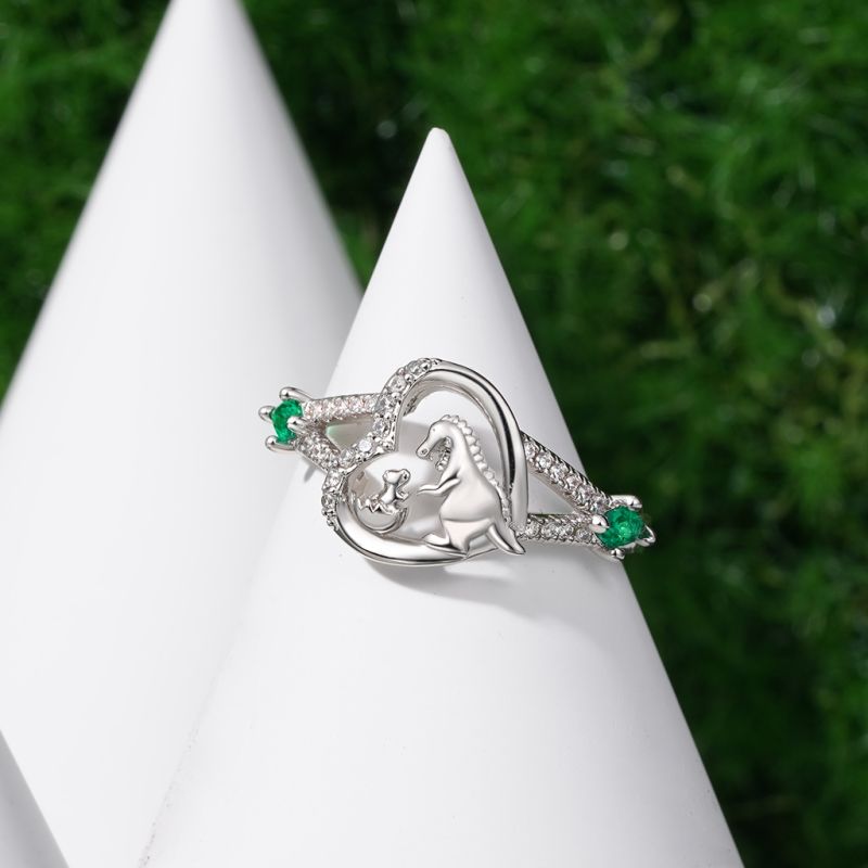 Dinosaur Heart Ring