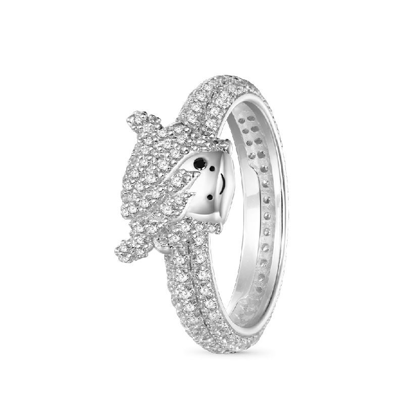 Highland Cow Diamond Ring