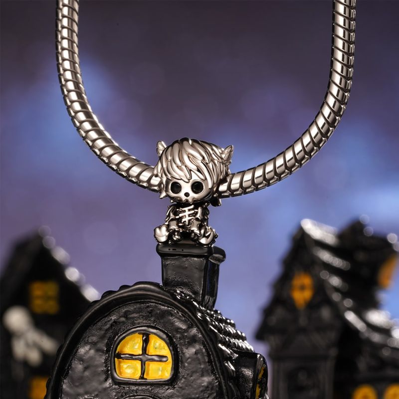 Skull Highland Cow Charm