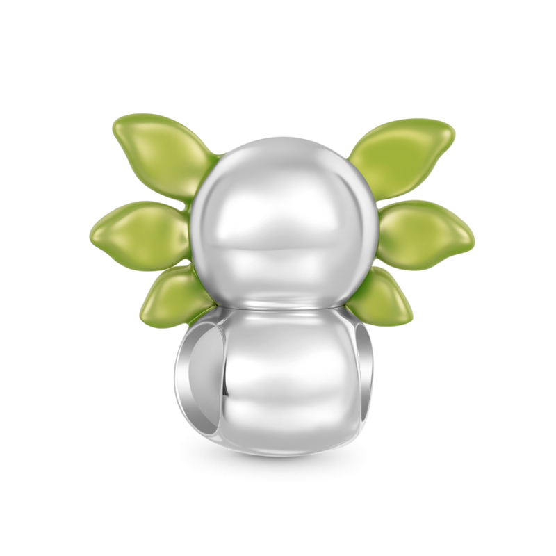 Mexican Axolotl Snowman Charm