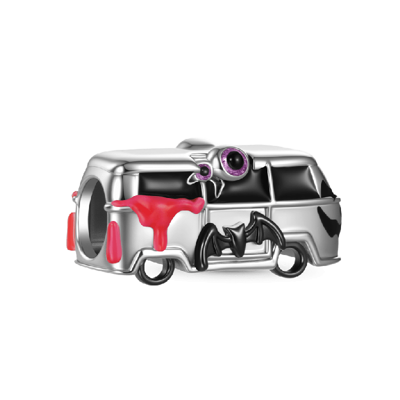 Halloween Ghost Bus Charm