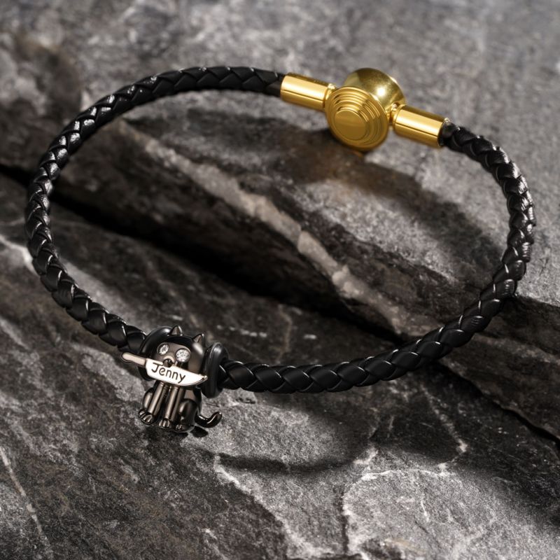 Black Snap Basic Bracelet
