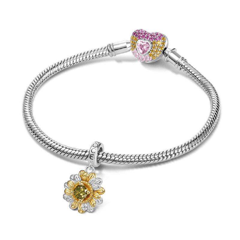 Double Sunflower Pendant