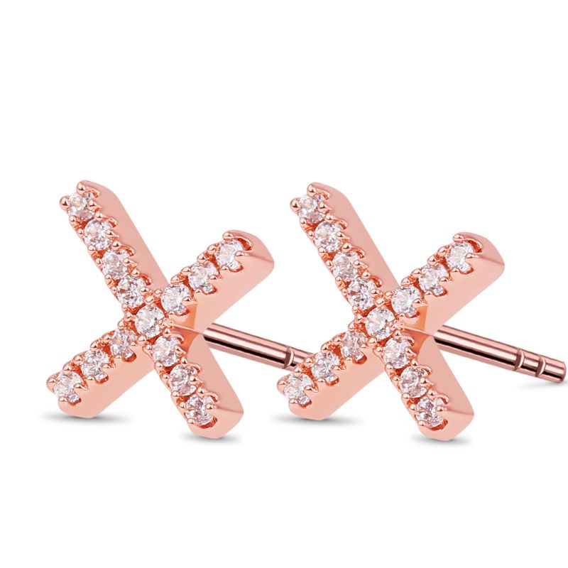 Classic Cross Stud Earrings