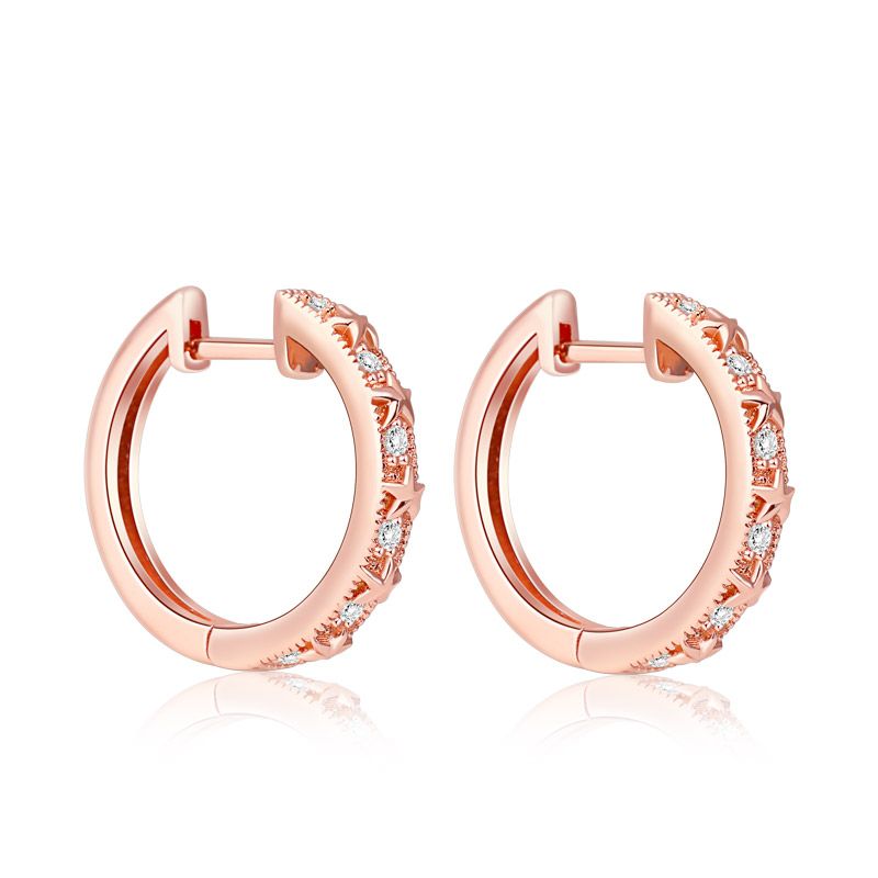 Star Hoop Earrings
