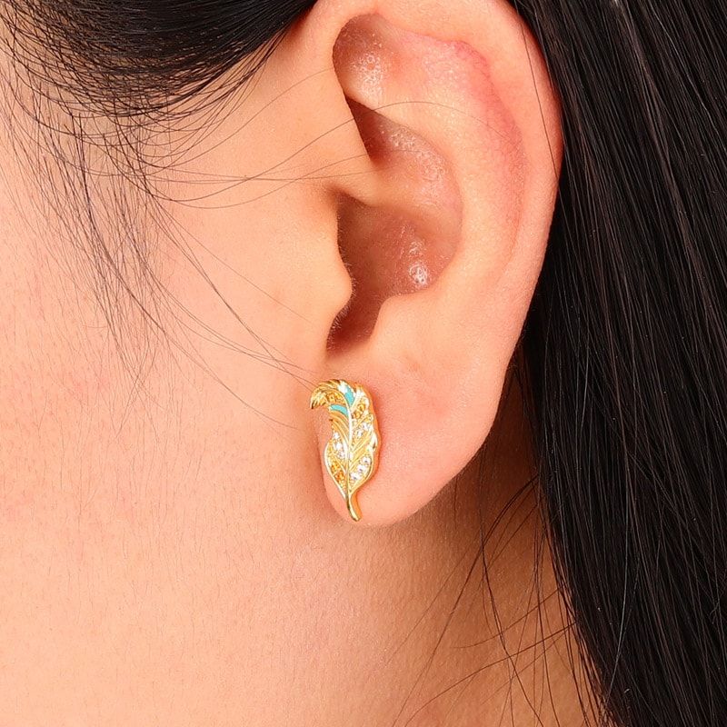 Feather Ear Studs
