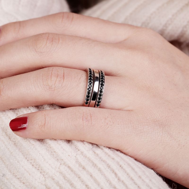 Bicolor Stone Ring