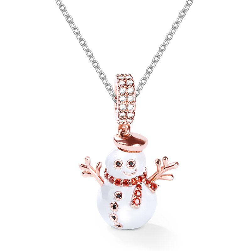 Snowman Wrap Choker Necklace