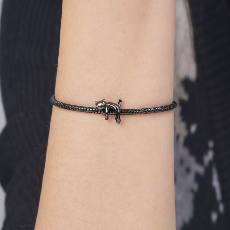 MADEFORYOU Black Cat Bracelet 