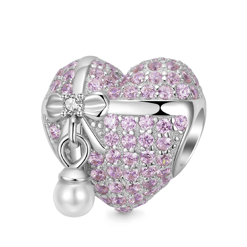 Fashion Love Hearts Combined 925 Silver Charm Beads Dangel Pendant Fits Bracelet 