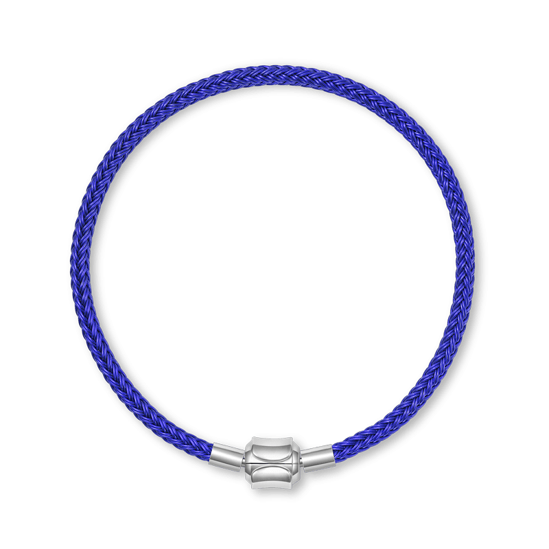 Gnoce Blue Basic Bracelet with 2 Pieces of Stoppers - Gnoce.com