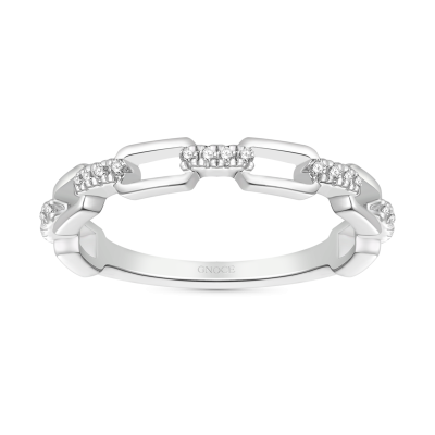Silver Open Link Ring