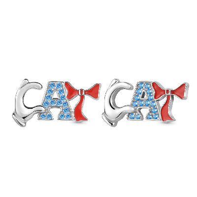 CAT Letter Stud Earrings